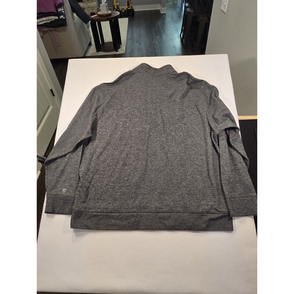 Cremieux Classics XXL Quarter Zip Sweater Dark Gray Business Casual Preppy - Picture 9 of 12